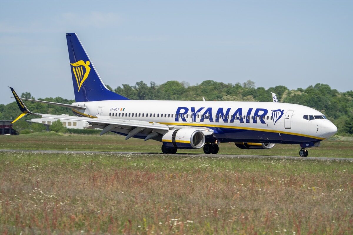 Ryanair-plan på startbana