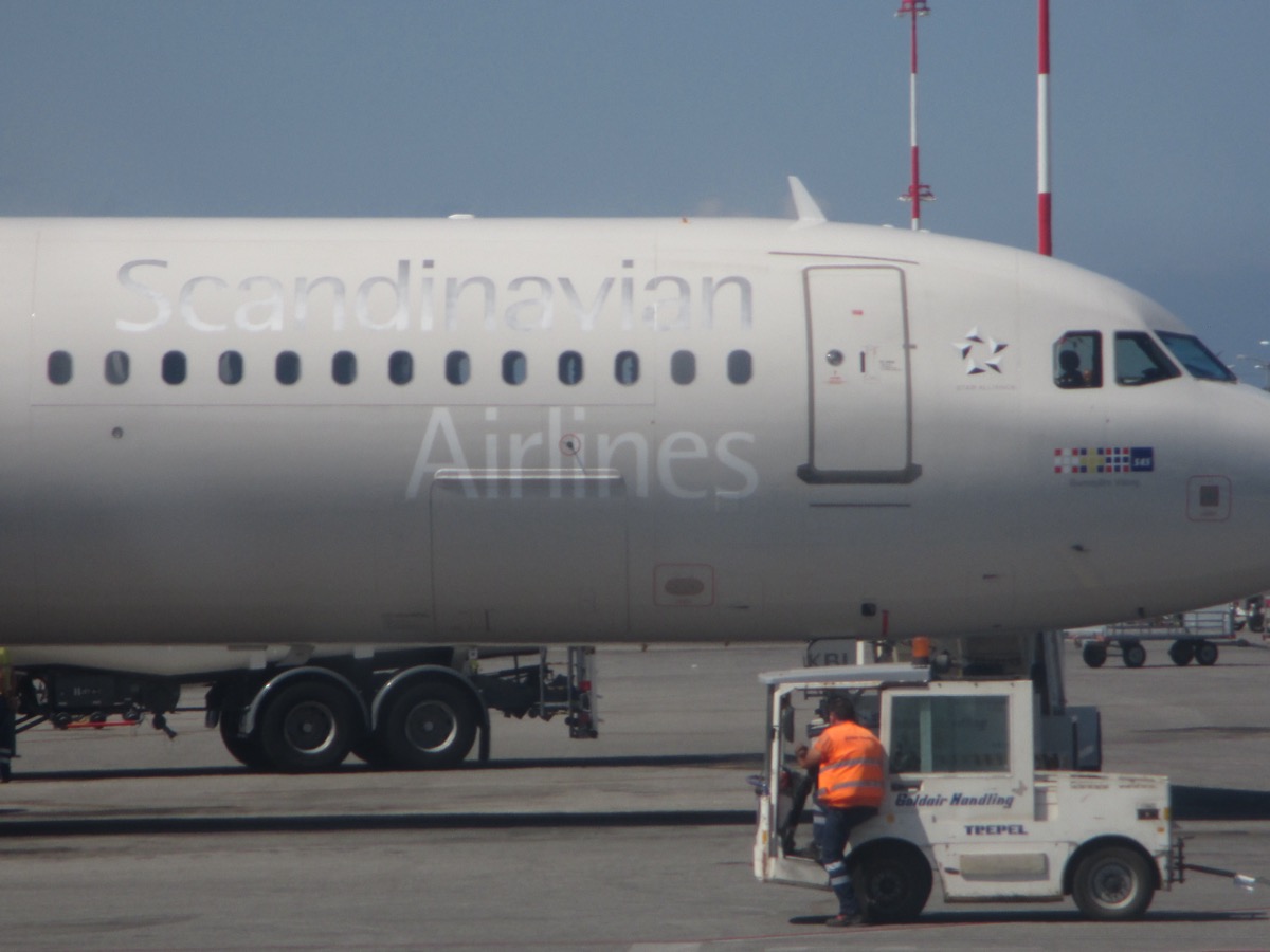 SAS-flygplan vid Arlanda